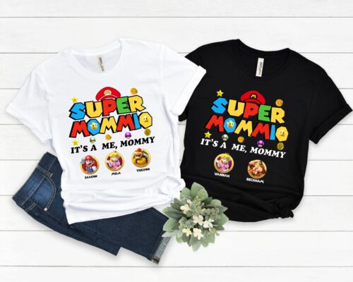 Custom Super Mommio Mario Happy Mothers Day Shirt, Super Mommio Shirt - Picture 2 of 7