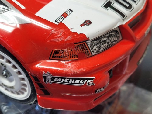 Tamiya 1/10 R/C Mitsubishi Lancer Evolution EVO 7 VII WRC TB-01 Chassis + Futaba - Picture 23 of 24