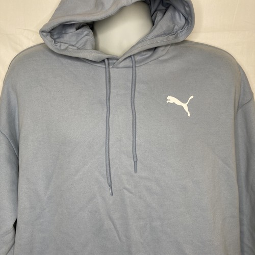 Puma Sweater Mens Large Blue Casual Pullover Hoodie Sweatshirt - Picture 2 of 6