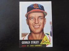 1953 Topps # 56 Gerald Staley Card (B67) St Louis Cardinals