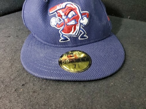 Lehigh Valley Iron Pigs Fighting Bacon New Era Fitted Hat 7 1/4 - Picture 2 of 10