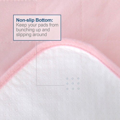 Incontinence Bed Pads Washable Reusable Soft Underpad Bed Mat Anti-Slip 52"x34" - Picture 20 of 35