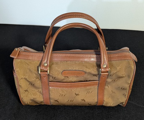 Japan Airlines JAL Bolso con Cremallera Marrón Cartera RARO Coleccionable Viaje - Imagen 2 de 13