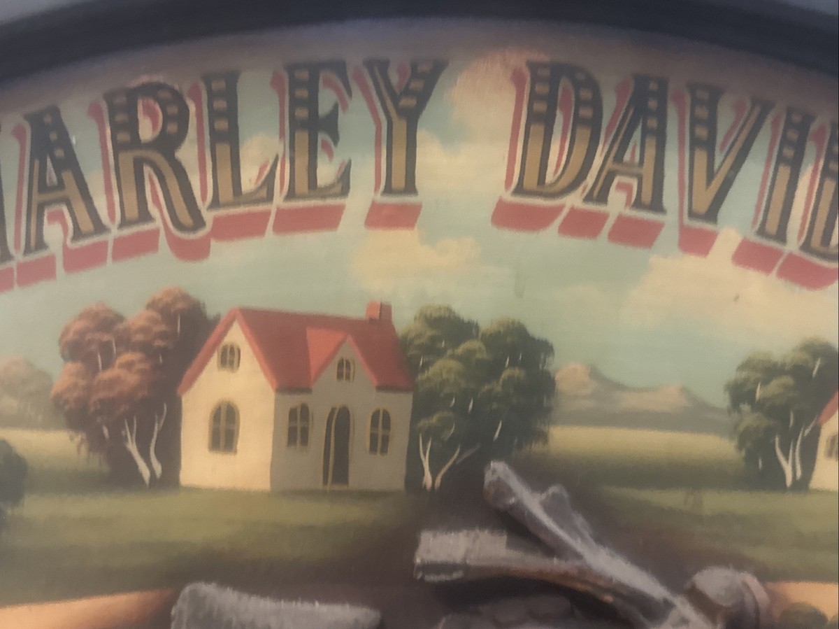 Vintage Harley Davidson Motorcycle Club 3D Wood Painted Sign