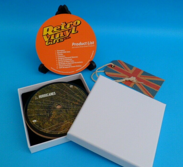 *NEW* Vinyl Record DRINKS COASTERS . Actual Singles . Music Themed Gift (LIST 1) - Picture 315 of 985