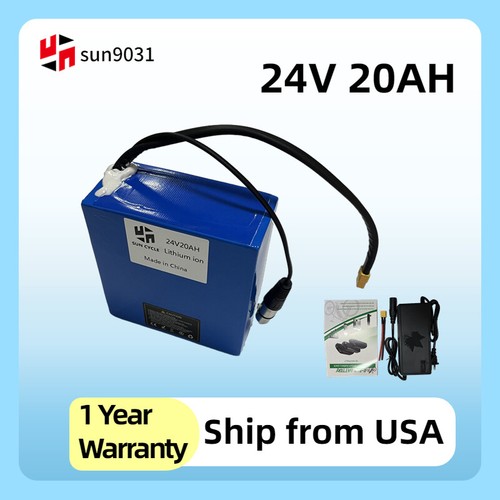 24V 20Ah Lithium-ion Ebike Battery Electric Bicycle Wheelchairs Scooter Cycling