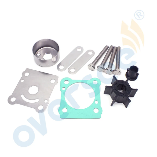 Kit de impulsor de bomba de agua 6N0-W0078 para motor fueraborda Yamaha 2T 6HP 8HP 18-3460 - Imagen 4 de 4