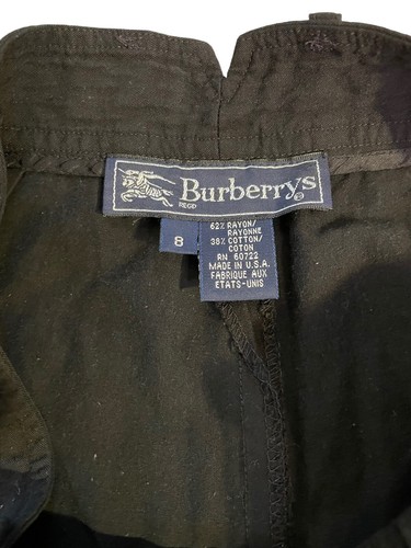 Burberry Black Casual High Waisted Dress Pants Womens Size 8 - Picture 3 of 8