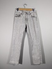 Levi's 505 XX Men Light Acid Wash Straight Leg Jeans 30 Grunge Vintage Western