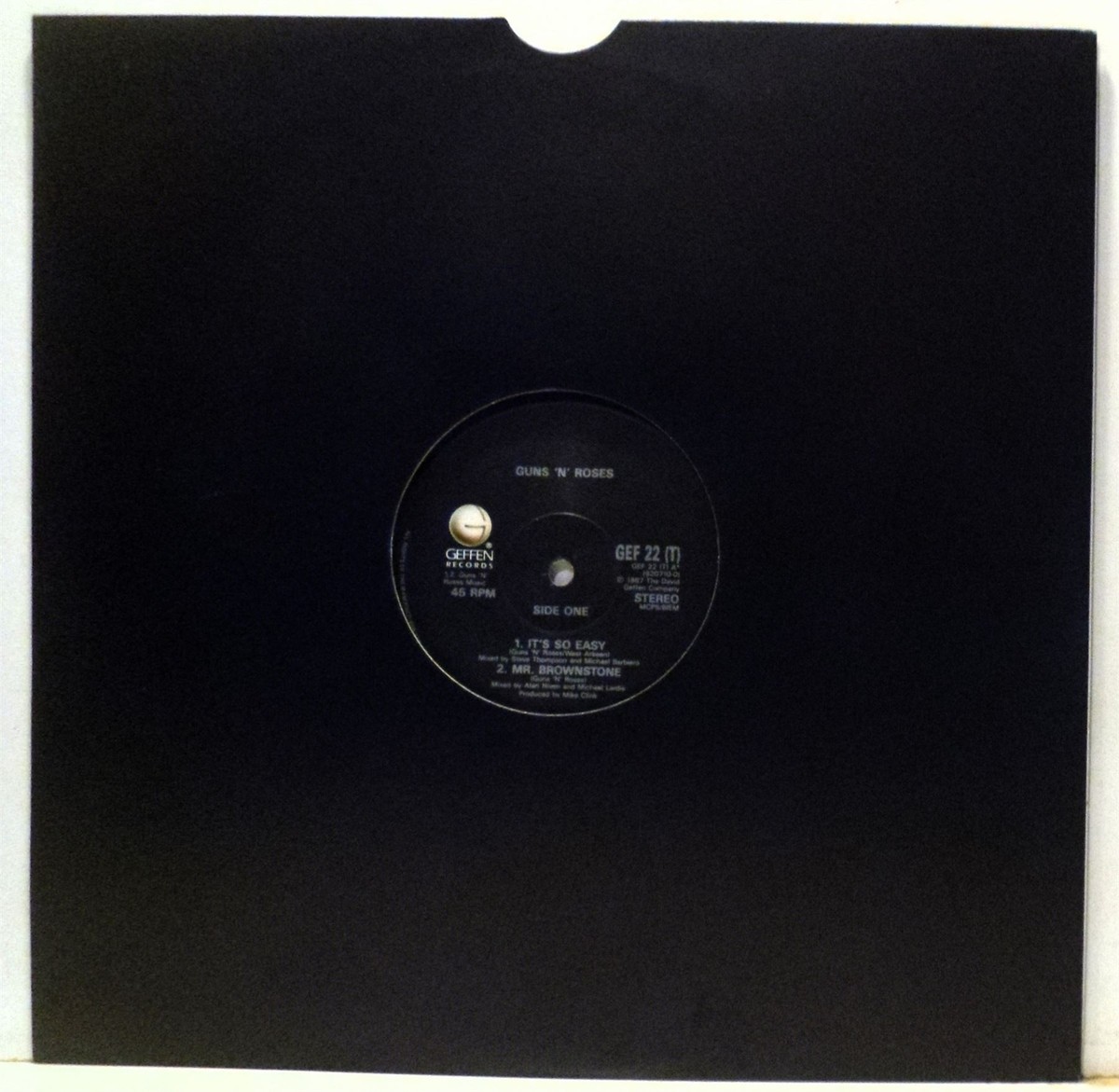 GUNS'N'ROSES 「It's So Easy」 LPレコード