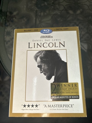 Lincoln (Blu-ray/DVD, 2013, 4-Disc Set) with Slipcover - Imagen 1 de 6