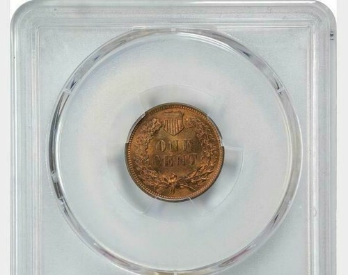 1905 INDIAN CENT GRADED MS-64 R&B BY PCGS HOUSED IN A GOLD LABEL HOLDER **NICE** - Picture 4 of 5