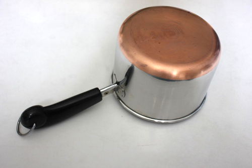 REVERE WARE 1 1/2 (1,5) Quart Kochtopf Topf höher Stil Kupfer Edelstahl Clinton IL - Bild 9 von 12