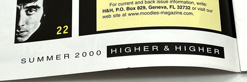 MOODY BLUES HIGHER & HIGHER MAGAZINE ISSUE #43 SUMMER 2000 (10) - Foto 5 di 8