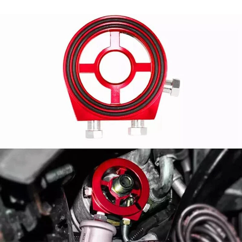 M20x1.5 1/8 NPT Oil Filter Cooler Sandwich Thread Plate Adapter Oil Cooler Kit - Image 4 of 4