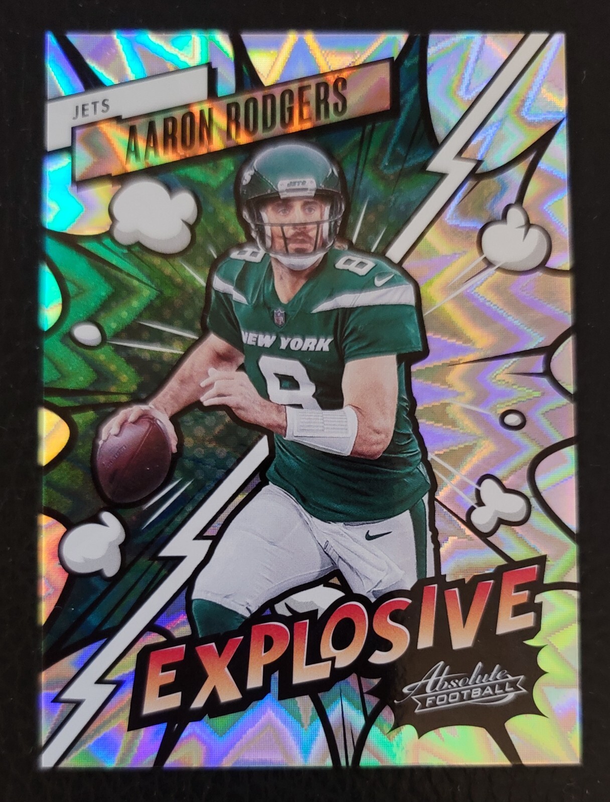 2023 Panini Absolute #9 Aaron Rodgers Explosive SP Insert Card Jets Case Hit