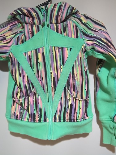 ivivva by lululemon Girls Size 8 Green Jacket Heavy Weight Warm Full Zip - Picture 4 of 10