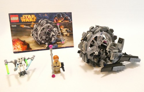 LEGO STAR WARS GENERAL GRIEVOUS' WHEEL BIKE 75040 BOTH MINIFIGURES 100% COMPLETE - Picture 3 of 20