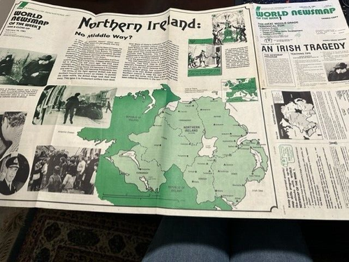 World Newsmap 1981 edición en el extranjero; una tragedia irlandesa TX - Imagen 3 de 4