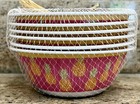 Cynthia Rowley Pink Pineapple Melamine Cereal Bowls Set Of 6 Paper Plate Style