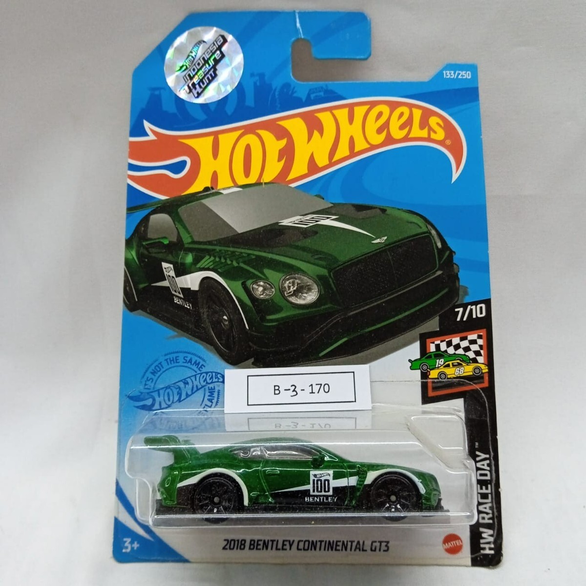 NEW Hotwheels Indonesia Treasure Hunt 2018 Bentley Continental GT3