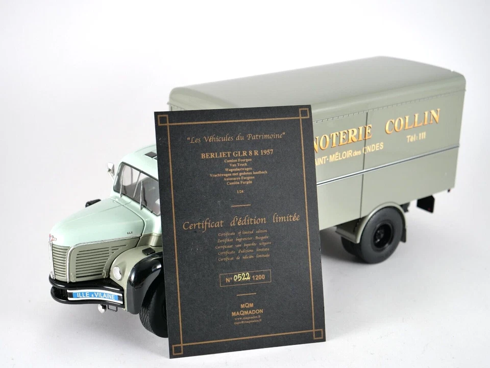 Maqmadon Mqm 1/24 Berliet Glr 8 R 1957 Minoterie Collin - Immagine 2 di 4