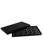 Novel Box Jewelry Gemstone Cardboard Display Case and Lid with Gem Jar Insert