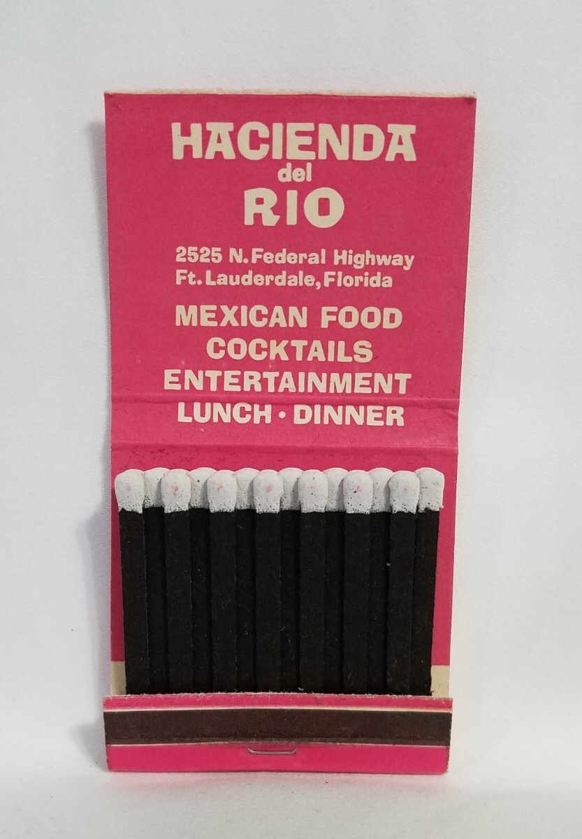 Vintage Hacienda Del Rio Restaurant Matchbook Ft Lauderdale Florida Advertising | eBay Vintage Hacienda Del Rio Restaurant Matchbook Ft Lauderdale Florida Advertising | eBay