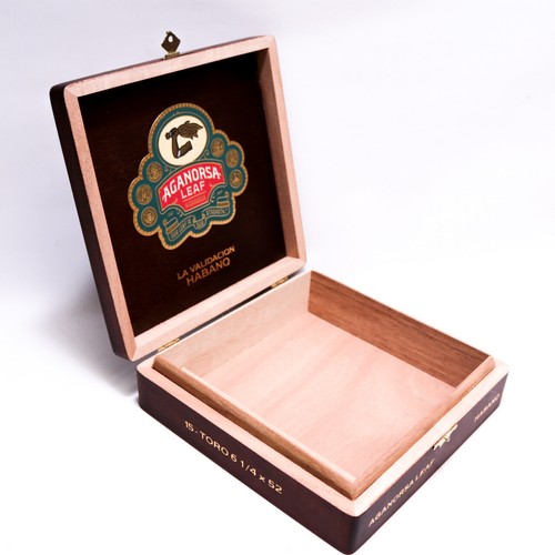 La Validacion Toro Habano leere Holz Zigarrenkiste 7,5" x 7,25" x 1,75" A11 - Bild 4 von 9