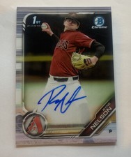 Ryne Nelson - 2019 Bowman Chrome Prospect Auto RC Rookie Autograph Dbacks