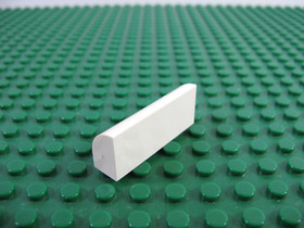 LEGO White Slope Curved 1 x 4 x1 1/3 -Old Style 6280 6291 6418 7315 #6191