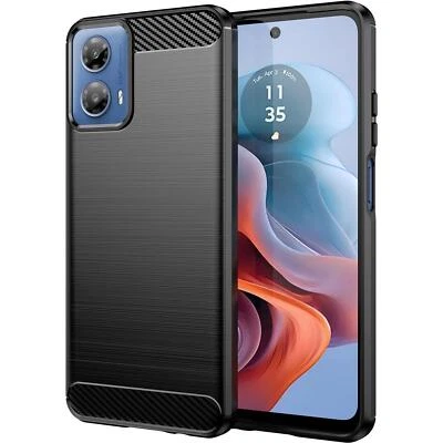 Hülle Carbon für Motorola Moto G34 5G Schutzhülle Handy Case Cover Handyhülle - Bild 1 von 4