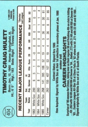 1986 Donruss Baseball - Pick / Choose Your Cards List 2 - Picture 145 of 435