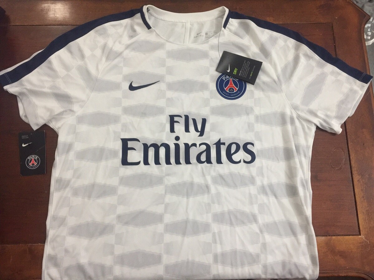 AUTHENTIC NIKE Paris St. Germain F.C 2017 Jersey MEN XL 854579-101