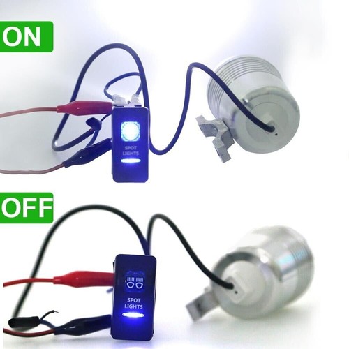 12V 20A Bar ARB Carling Rocker Toggle Switch Blue LED Car Boat Driving Light TM - Picture 7 of 10