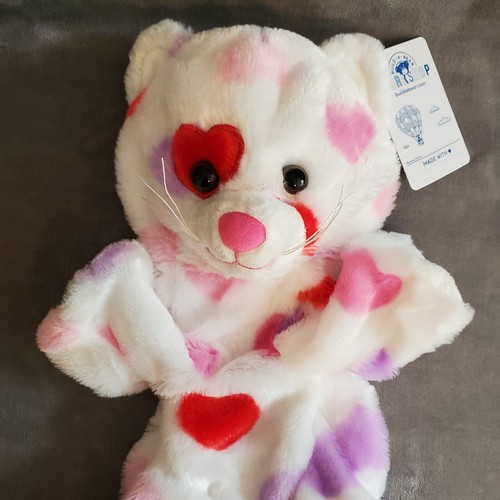 Build a Bear Workshop Be Mine UNSTUFFED Kitty Cat Heart Valentine Plush NEW - Picture 2 of 7