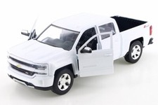 2017 CHEVY SILVERADO 1500 LT Z71 CREWCAB TRUCK WHITE 1/27 DIECAST Motormax NOBOX