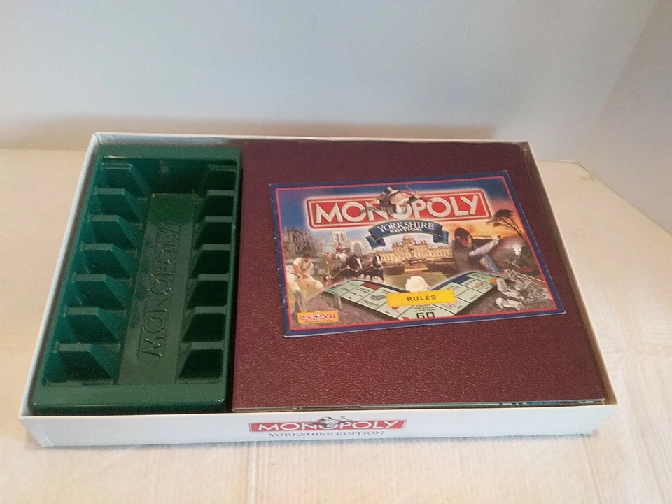 Juego de Mesa Monopoly Edición YORKSHIRE 2000 - ¡100% COMPLETO! Remitente usado en excelente estado de EE. UU. Foto 3 de 4