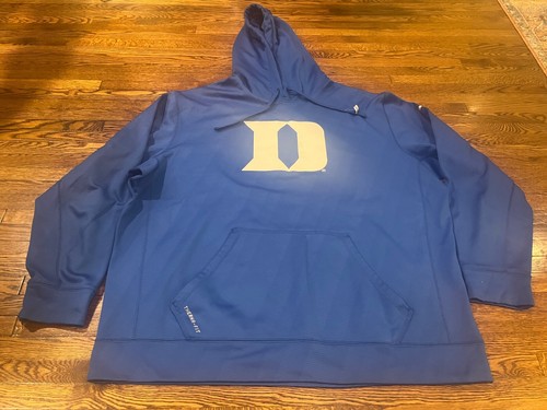 Duke Blue Devils Sweatshirt Herren XXL Blau NCAA Nike Dri-Fit Hoodie