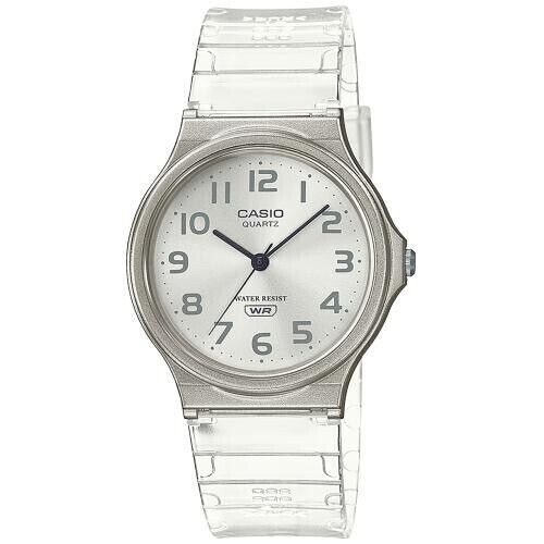 Casio Analog Transparent Harz Neu MQ-24S-7BEF Etui 35mm Original - Picture 1 of 1