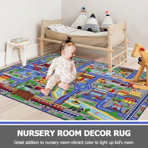 Kids Rug for Playroom 3'3" x 5'2" Educational Learning Kid Play Area Rugs Lar... - Bild 6 von 7