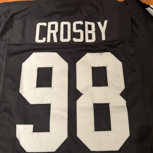 Maxx Crosby #98 Sewn STITCHED BLACK HOME JERSEY SIZE XL🔥‼️ - Picture 2 of 5
