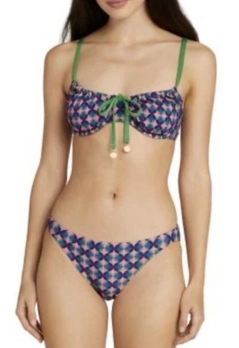 $168 Kate Spade NY Size M Pink Cloud Underwire Top & Bottom 2-Pc Swimsuit Set - Picture 2 of 16