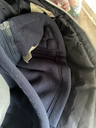 Lands End Kids Navy Blue Two In One Winter Coat Parka Waterproof Sz 10-12 NWT - Picture 10 of 12