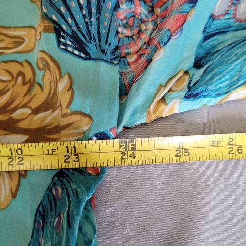 Vintage Victoria's Secret Gold Label Baroque Silk Robe One Size Costal Core Flaw - Picture 10 of 17