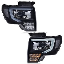 LED DRL Headlight Assembly, Compatible with Ford F150 2009-2014 Headlamps