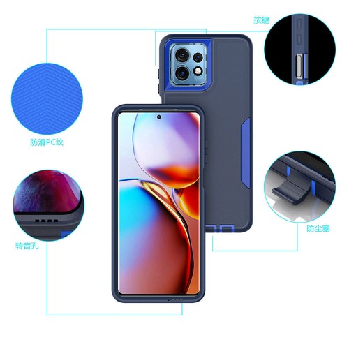 Für Motorola Moto Handy Stoßfest Bicolor Hybrid Armor TPU + PC Back Case Cover - Bild 8 von 21