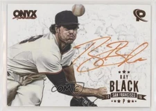 2016 Onyx Platinum Elite Orange Auto /25 Ray Black #RB-PEA16