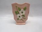 Vintage Hull Art Pottery USA "Rosella" R-6 Pink White Dogwood Ceramic Vase 6.5"