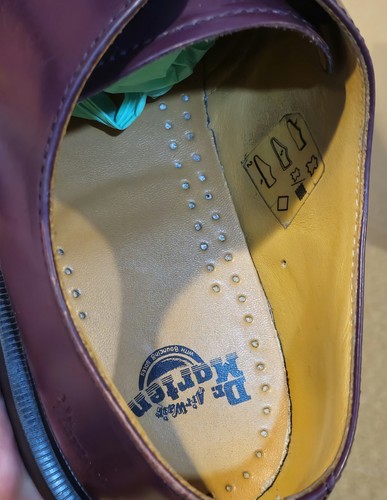Dr Martens 10078 Purple Low Leather Shoes Womens Size 10 Mens Size 9 - Picture 11 of 12